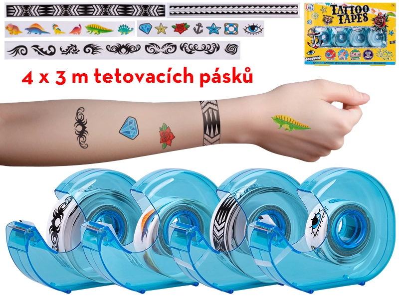 Lepicí pásky s dočasným tetováním pro děti
