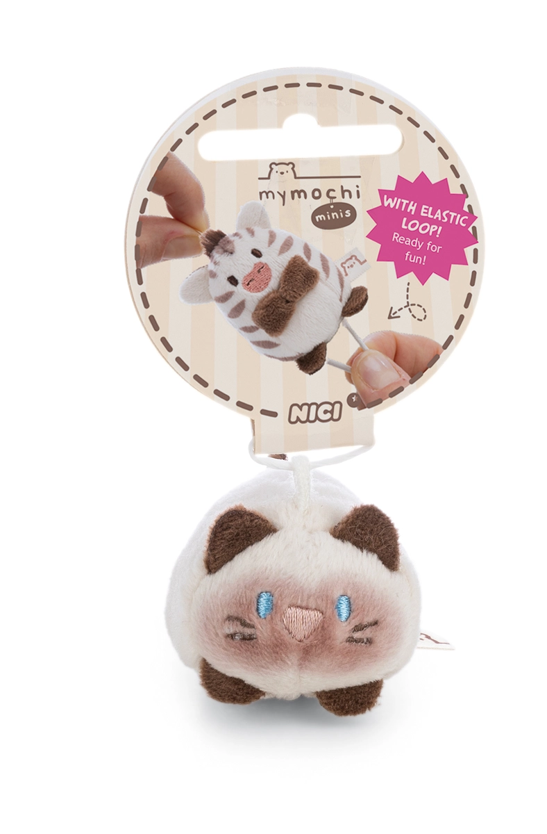 NICI mymochi minis přívěsek siamská kočka Siamy 5 cm