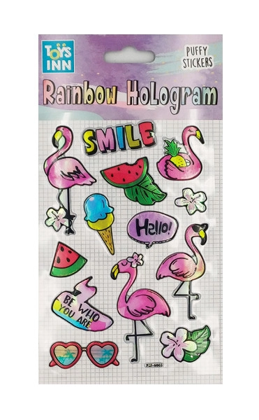 Holografické samolepky Smile – duhový efekt