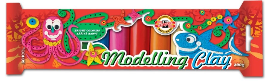 Levně Plastelína 10 barev KOH-I-NOOR