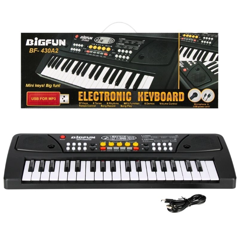 elektronický dětský klavír s mikrofonem