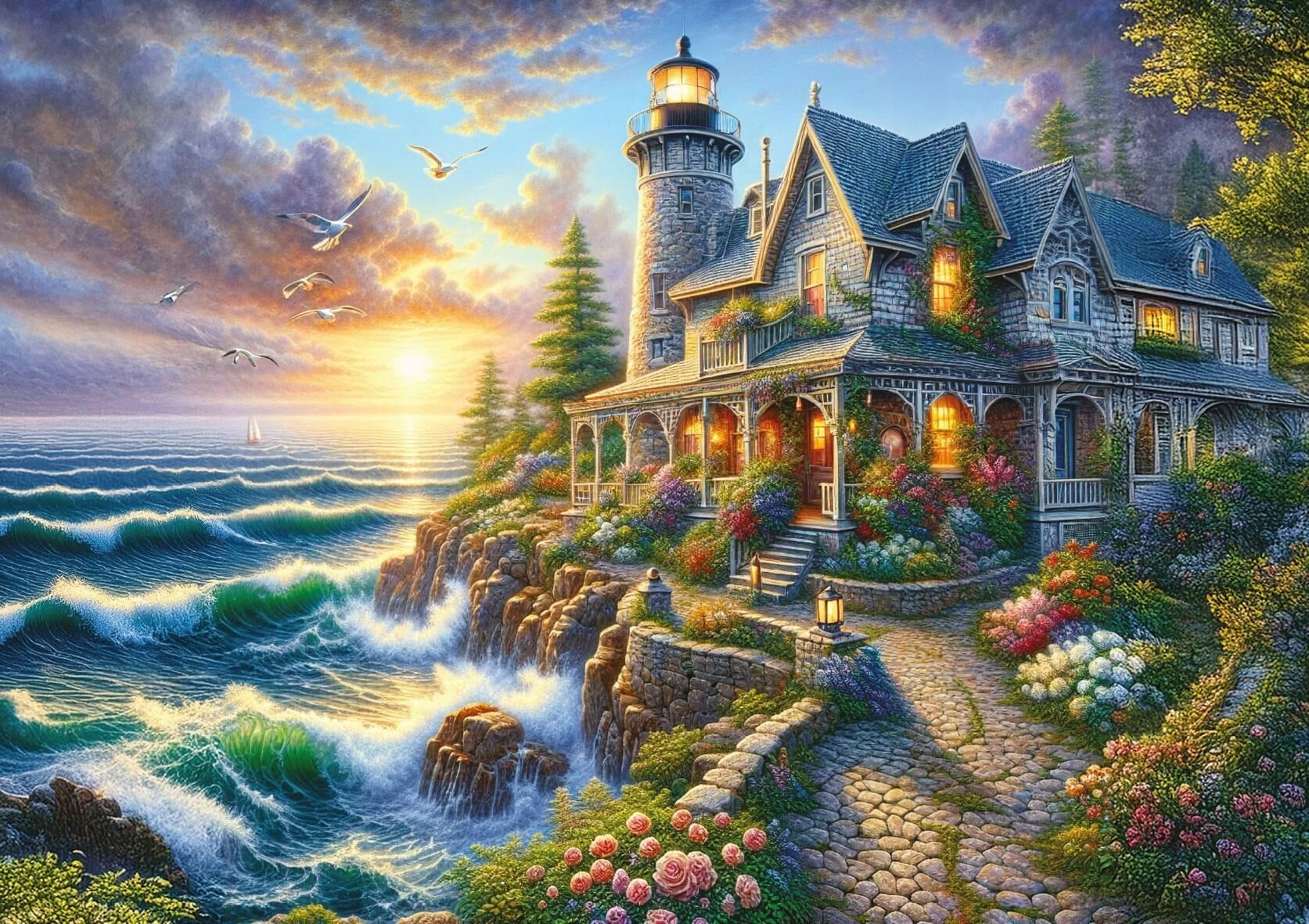 Puzzle Pobřežní symfonie 500 dílků