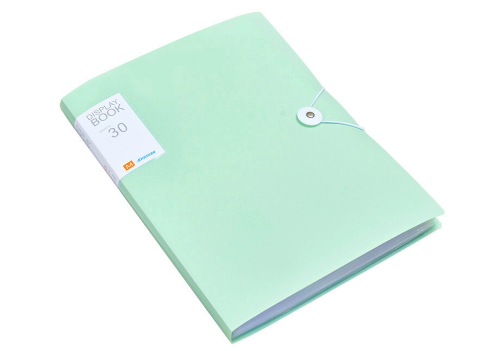 Plastová složka na gumičku zelená A4