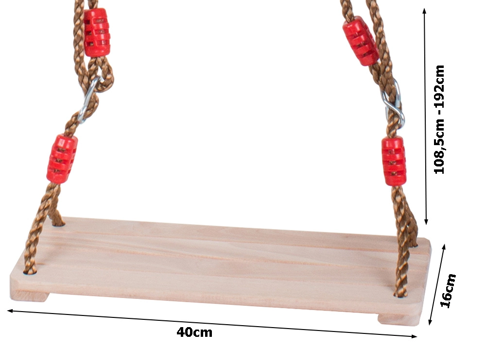 Verk 18200 Houpací prkénko dřevěné 40 x 16 cm hnědá