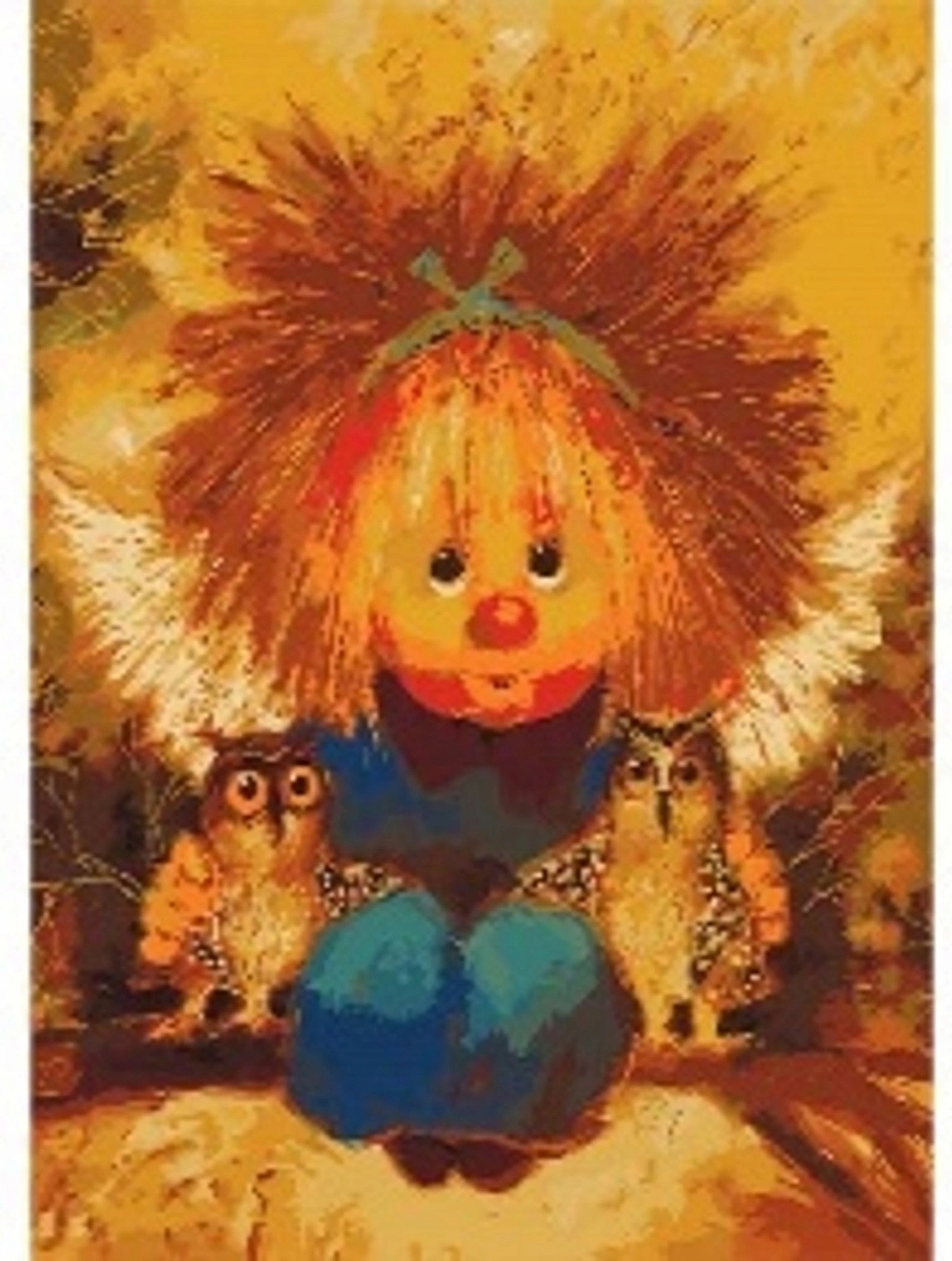 Norimpex Malování podle čísel Muž se sovami 40 × 50 cm