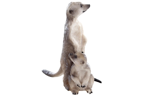 Figurka surikat – realistická dekorace z plastu