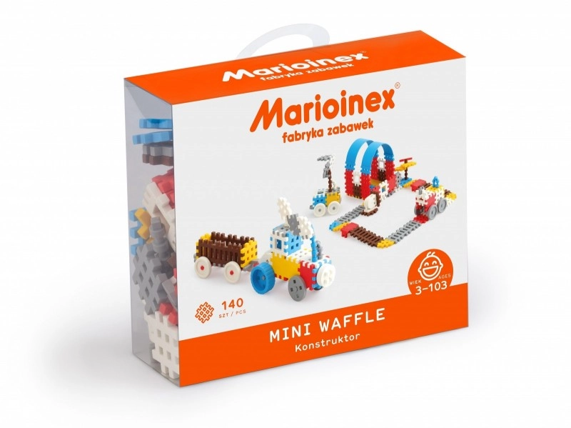 Levně Marioinex MINI WAFLE 140 ks Konstruktér chlapci