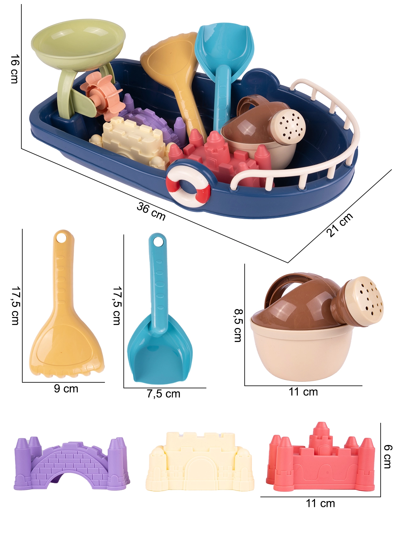 Lodní set s doplňky na pláž