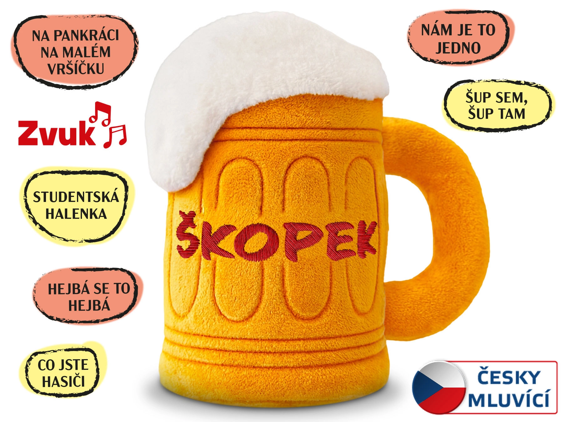 Plyšový Škopek 20 cm s melodiemi