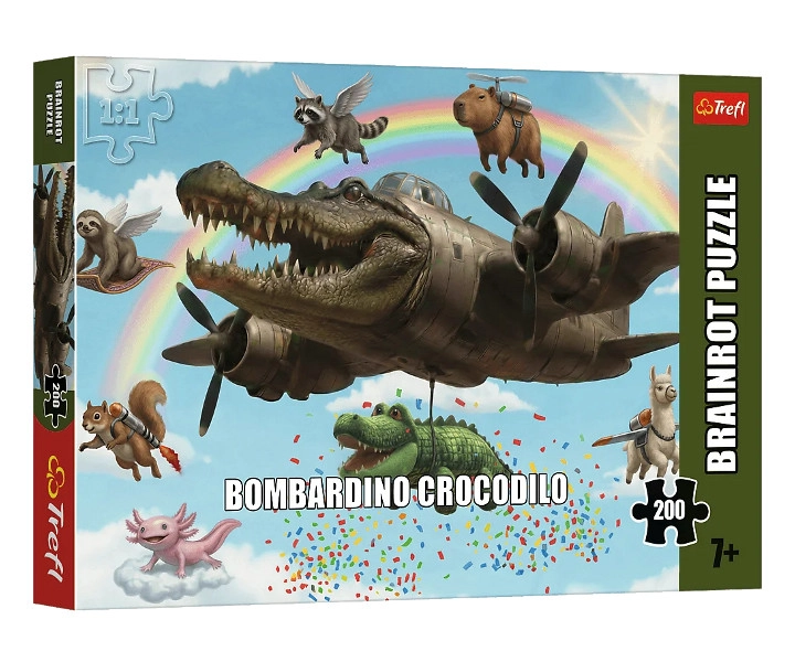 Trefl puzzle BrainRots bombardino Crocodilo 200 dílků