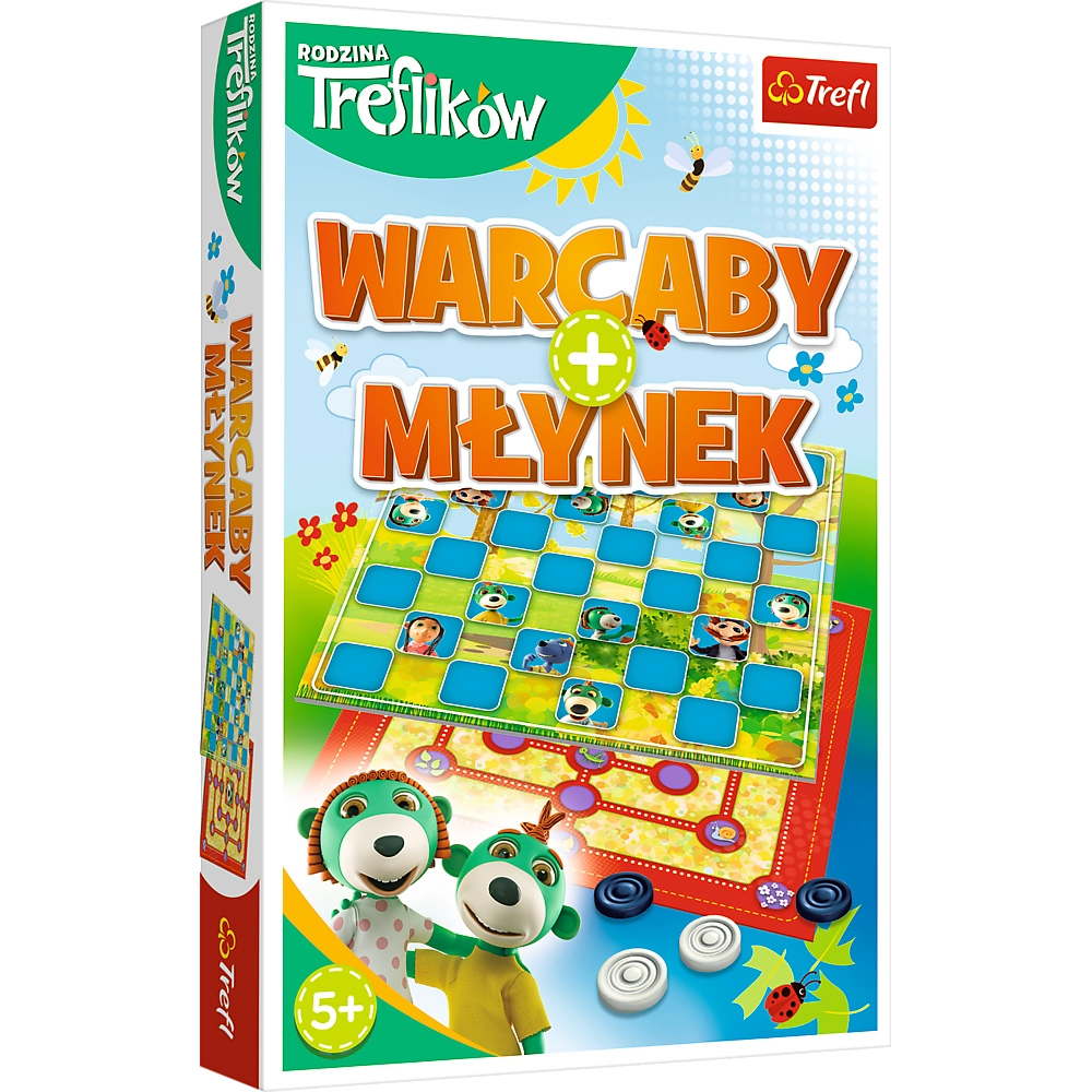 Rodina Treflíků – warcaby a mlýnek od Trefl