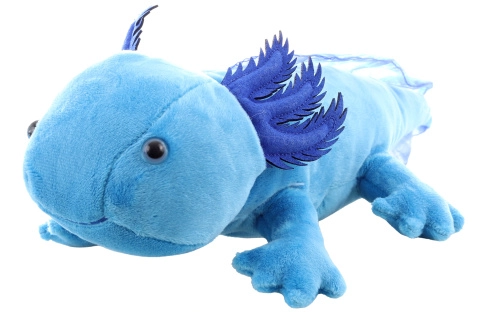 Plyšový modrý Axolotl 30 cm Eko-friendly