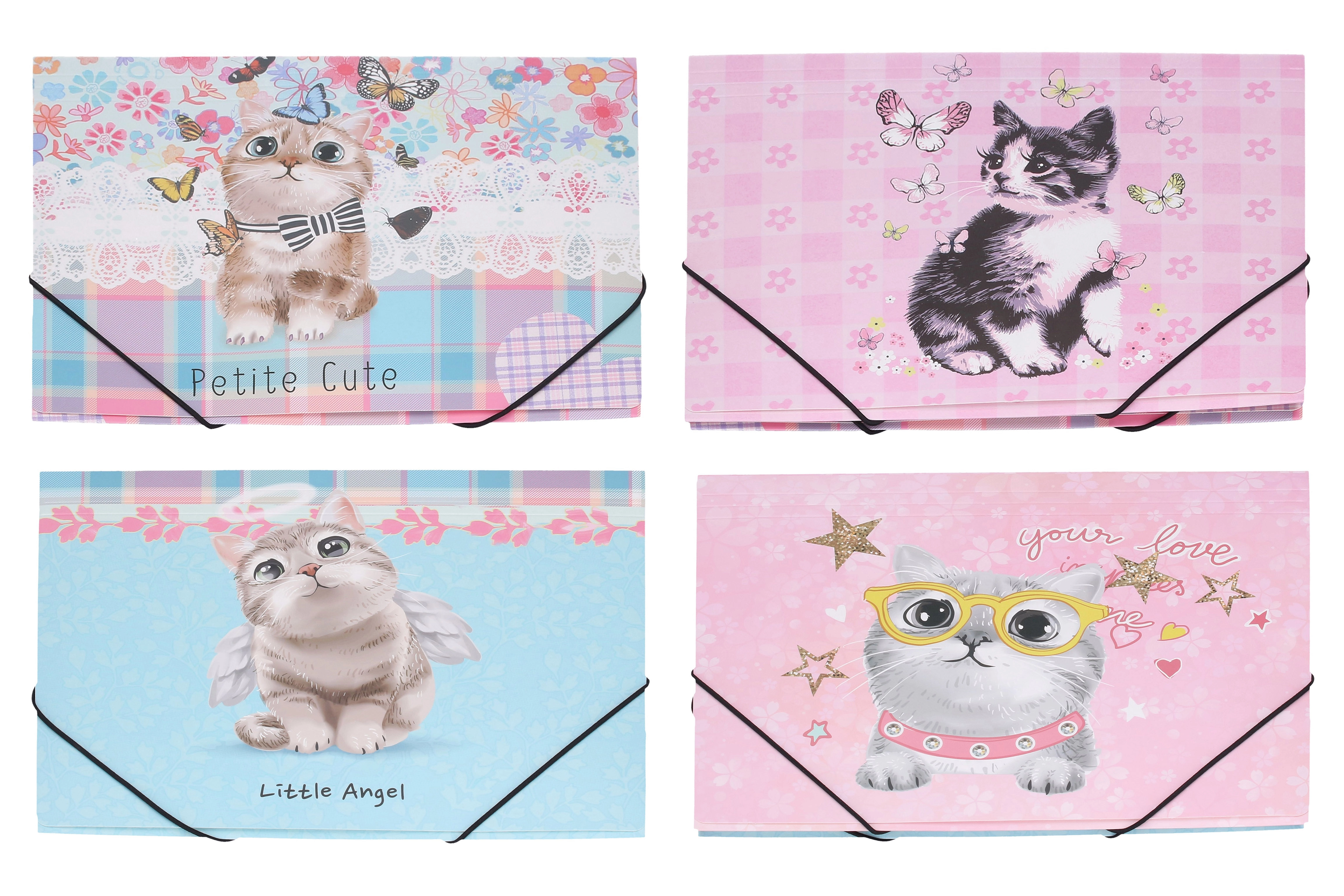 Složka s gumou Kočka 31,4 × 23,5 cm