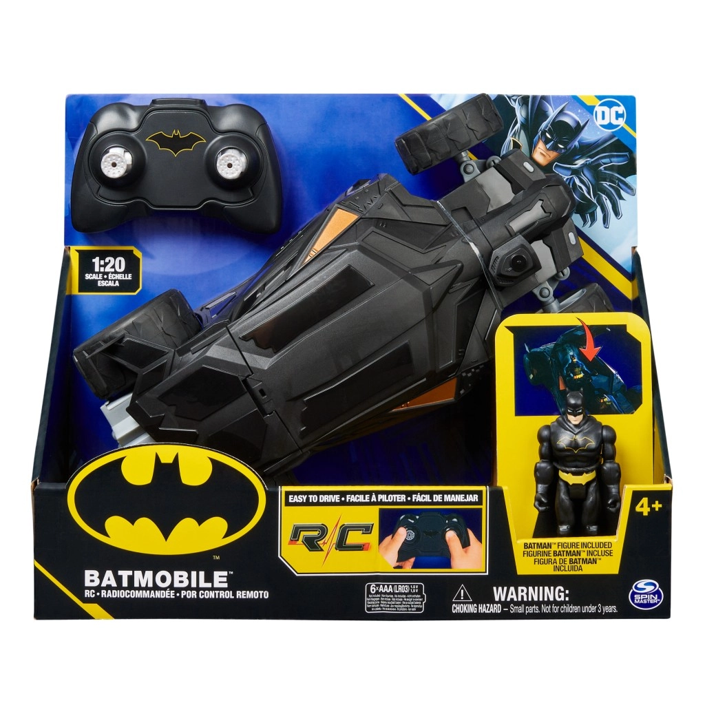 Batman Batmobile RC auto s figurkou 1:20, 26 cm