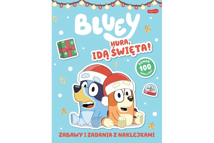 Bluey: Hurá, blíží se Vánoce! – kniha aktivit se samolepkami