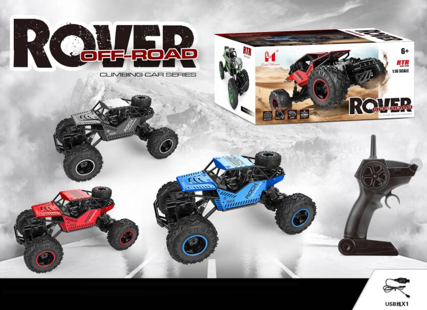 Levně Terénní auto na dálkové ovládání 4x4 s akumulátorem 1:16