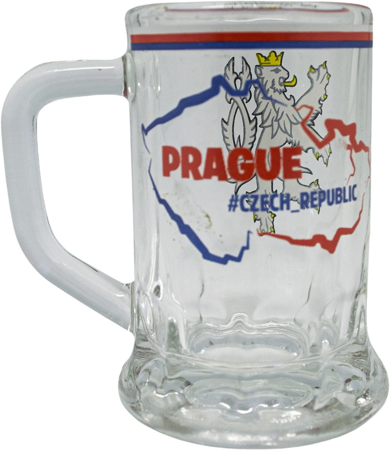 Mini půllitr 40 ml s motivem České republiky