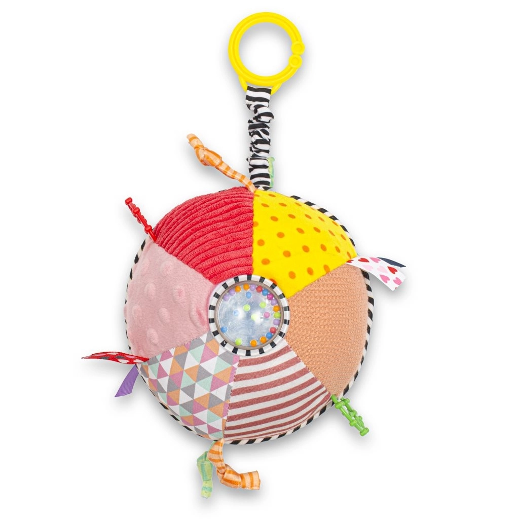 Interaktivní plyšová vzdělávací hračka na kočárek BABY MIX s hrkálkou