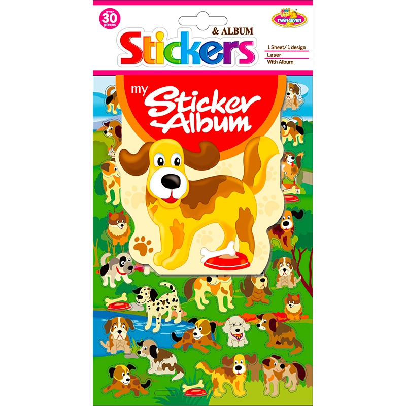 Album se samolepkami – psi