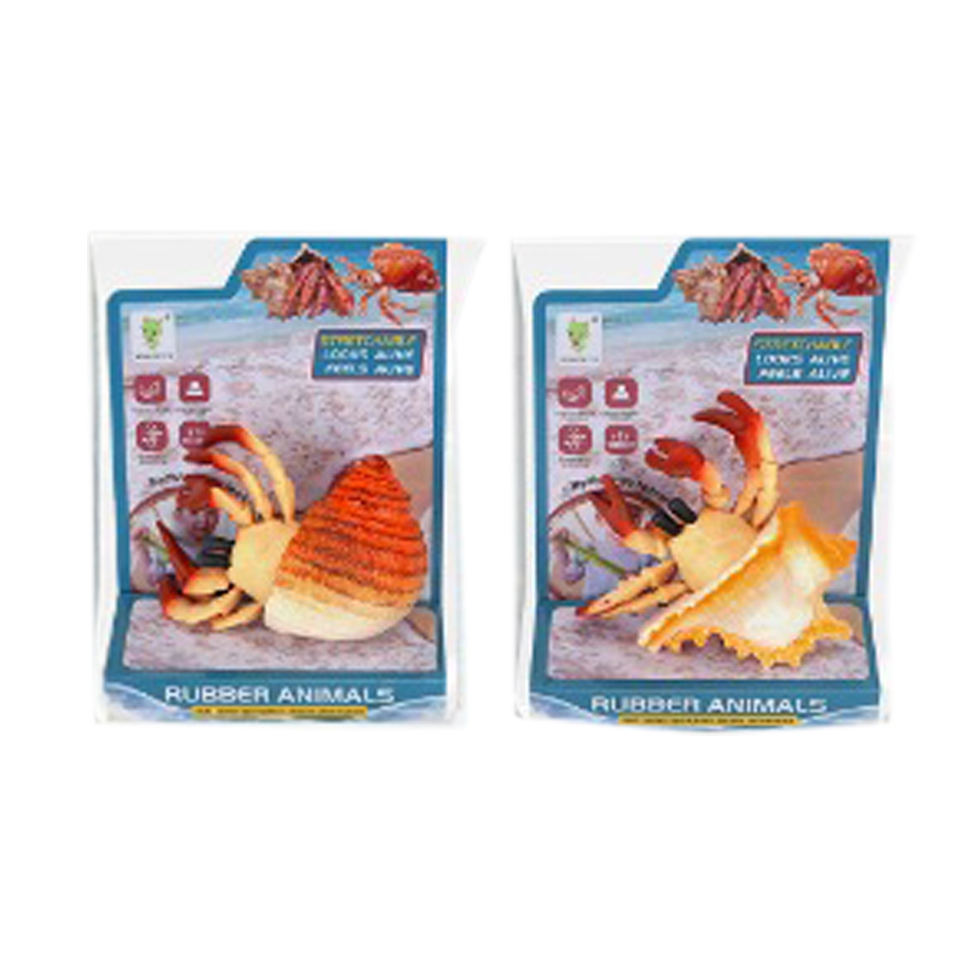 Gumový krab s ulitou 10 cm