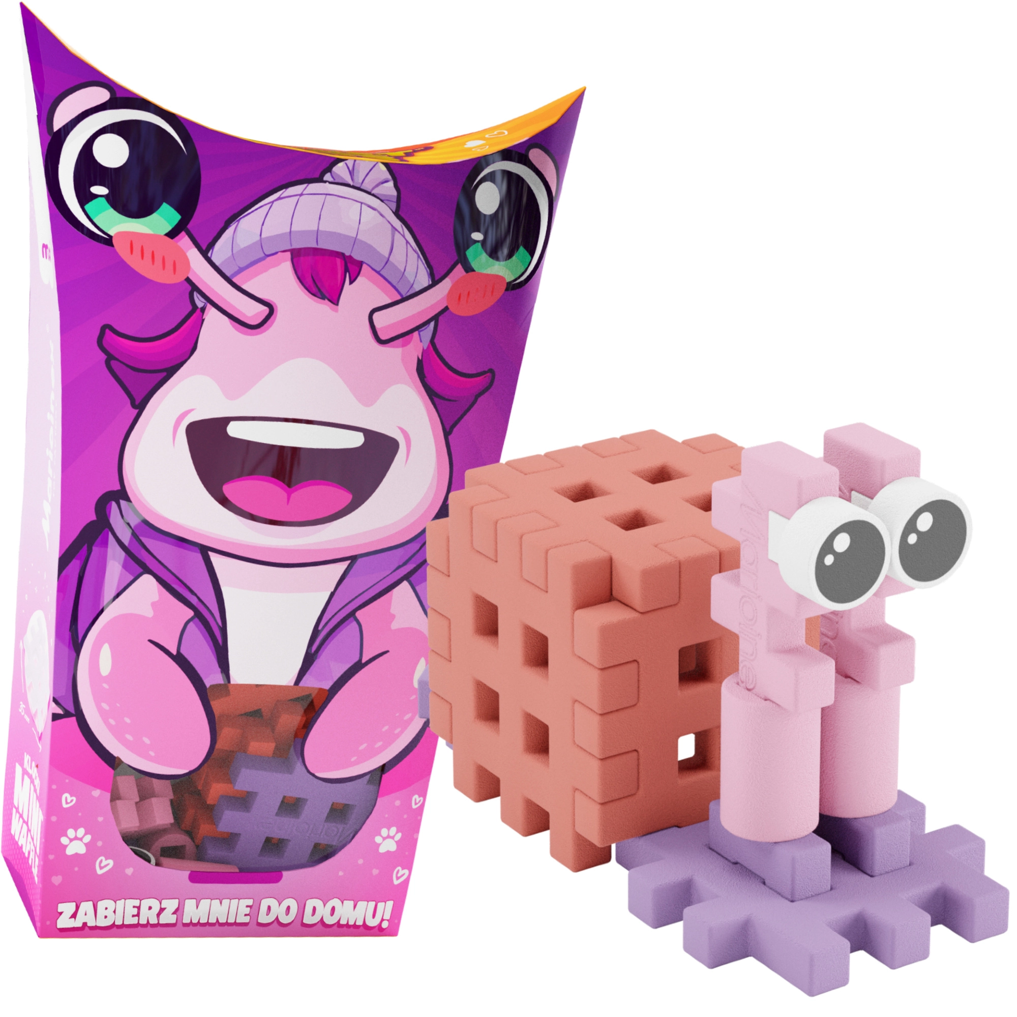 Stavebnice MINI WAFFLE Pocket Pets – šnek