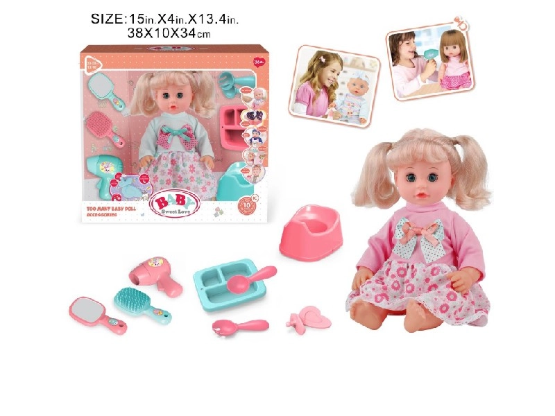Levně Baby Sweet Love interaktivní miminko s nočníkem a příslušenstvím