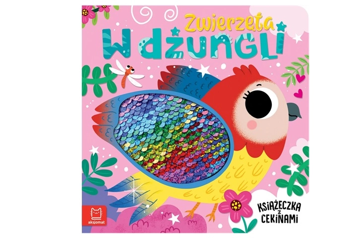 Zvířátka v džungli – knížka s flitry