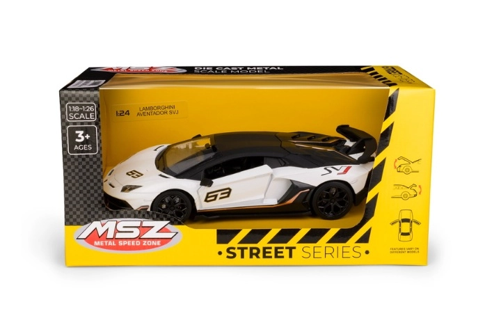 Sběratelský model MSZ Lamborghini Aventador SVJ 1:24 bílý