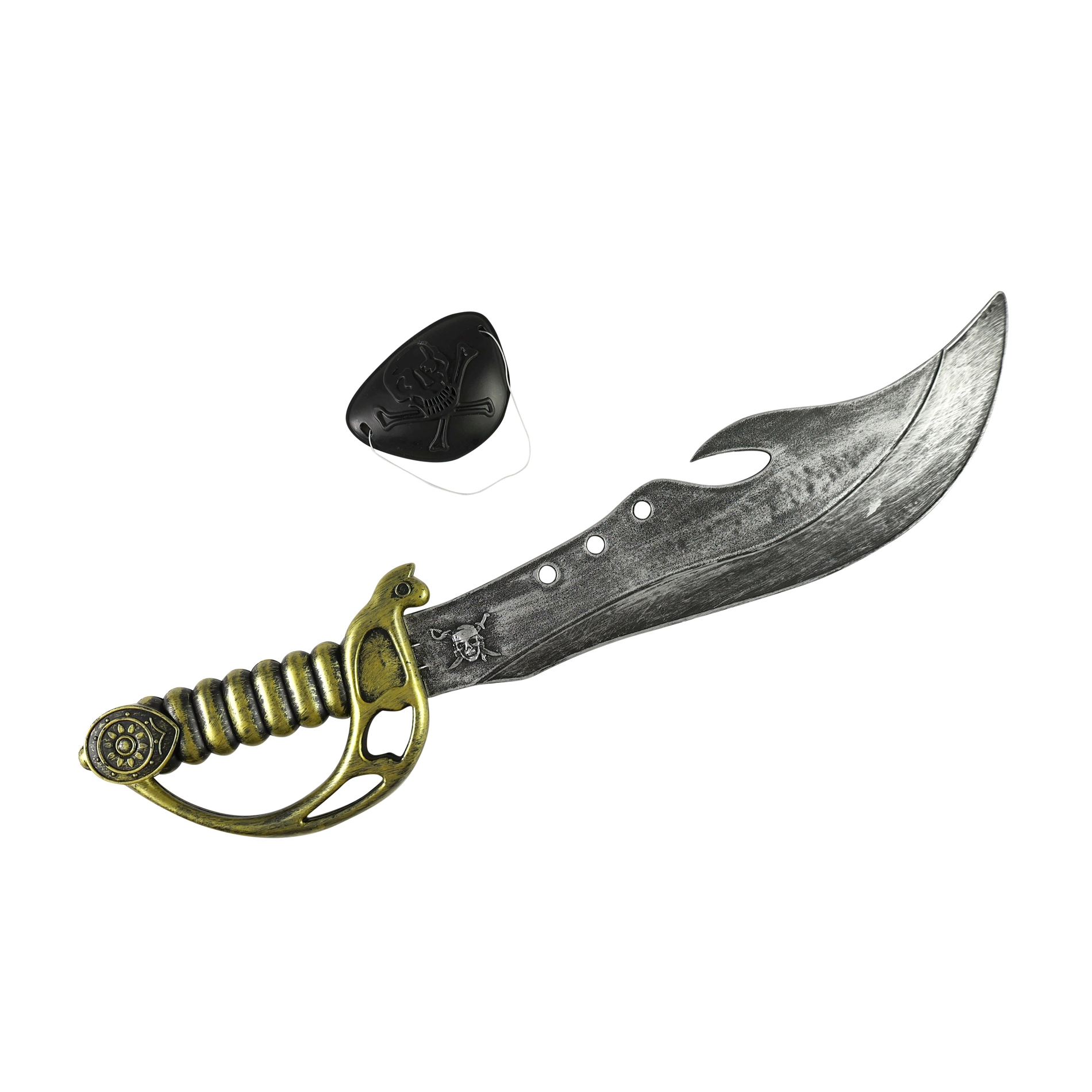 pirátká sada – šavle s klapkou na oko 46 cm