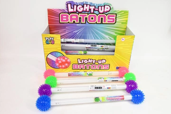 Svítící baton Play Hub s ostnatými konci 46 cm