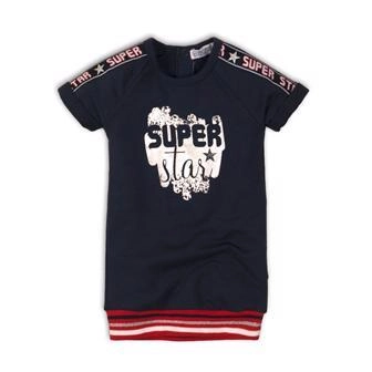 Dívčí šaty Dirkje sporty superstar navy