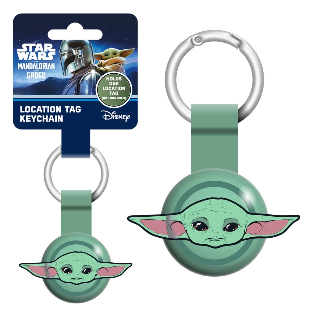 Mandalorian a Grogu klíčenka na lokátor