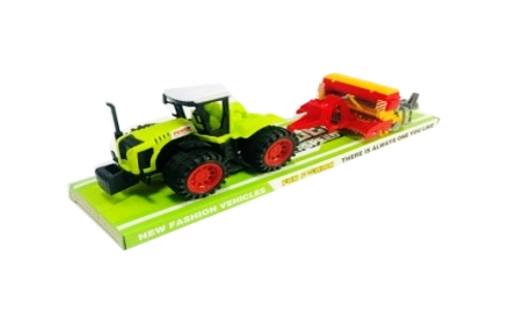 Traktor se secím strojem pro děti Schemat