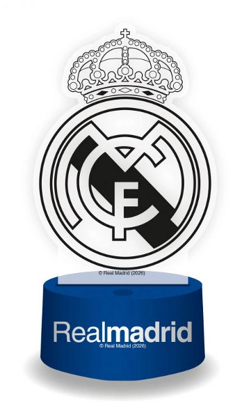 Dekorativní LED lampa Real Madrid v retro stylu