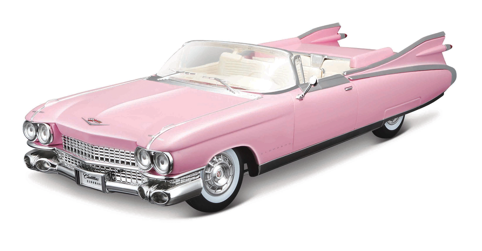 Maisto Cadillac Eldorado Biarritz 1959 růžový model auta 1:18