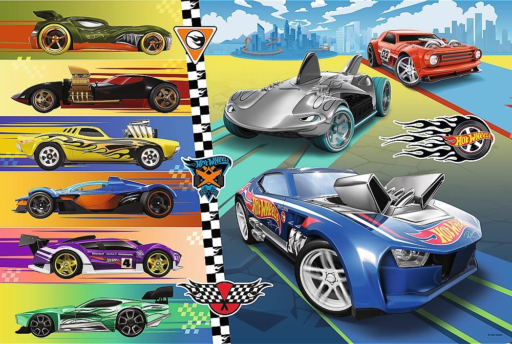 TREFL Autíčka Hot Wheels MAXI 24 dílků