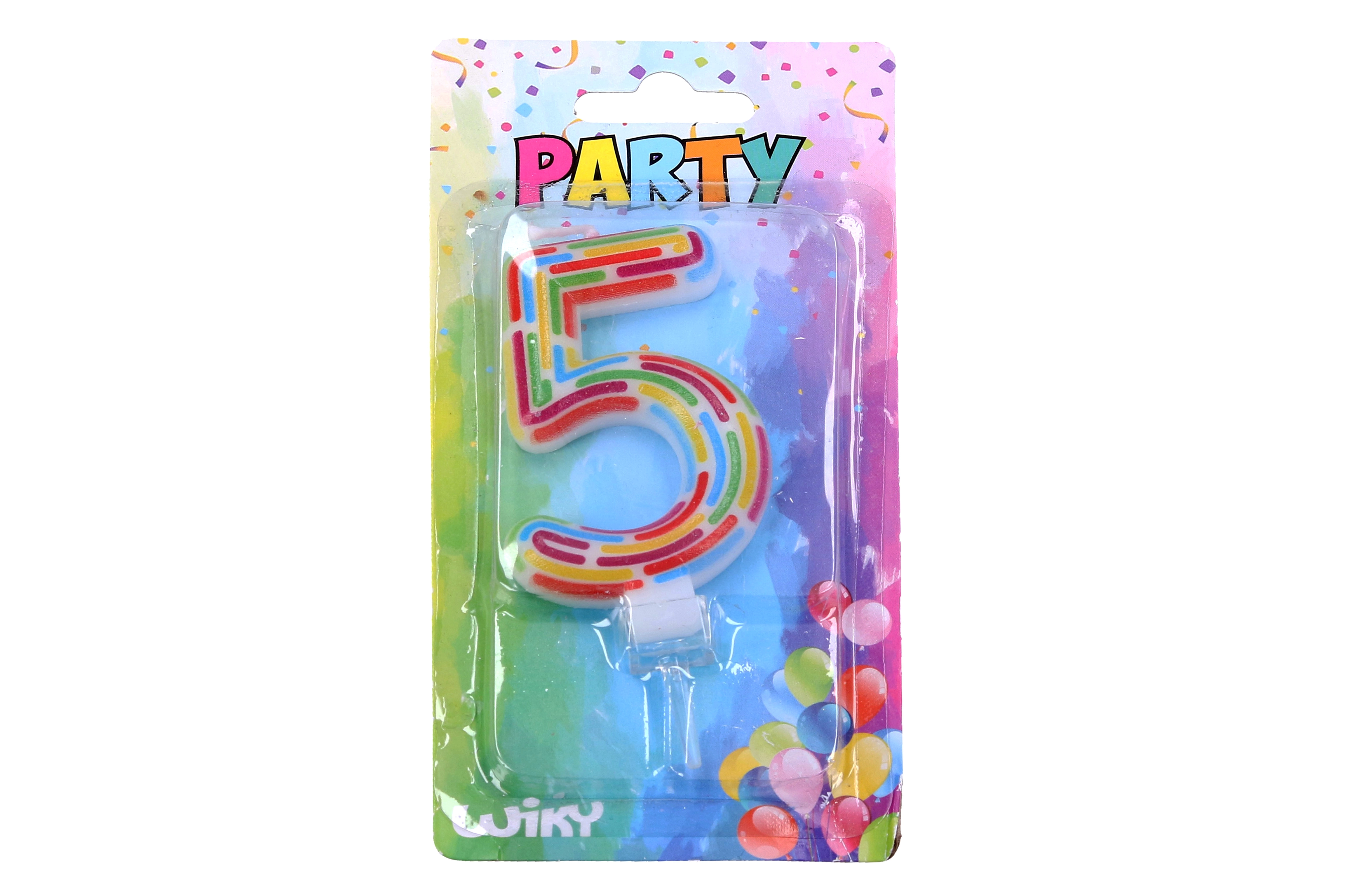 Levně Párty svíčka číslo 5 Čárky W017551 259422