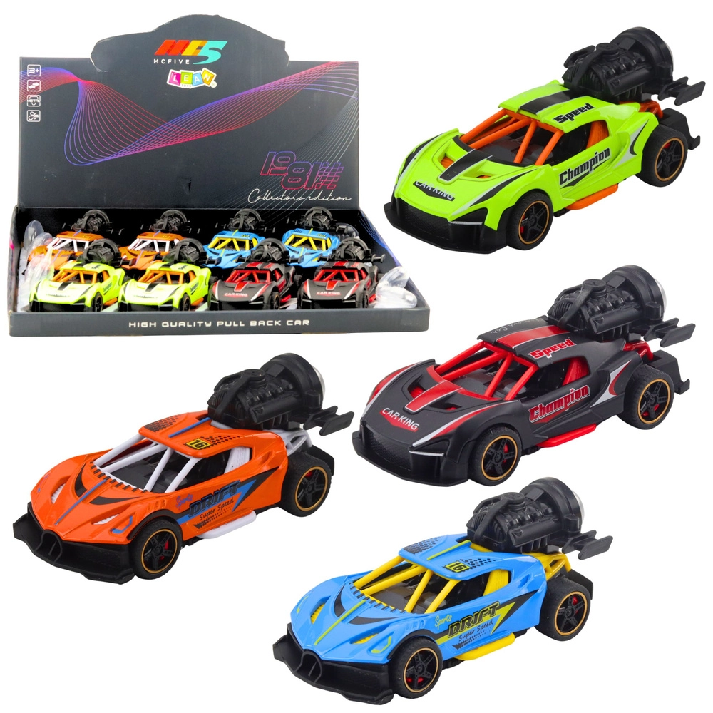 Sportovní auto s efekty světla, zvuku a kouře