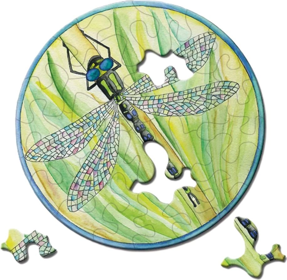 Curiosi kulaté puzzle Picoli – vážka 33 dílků