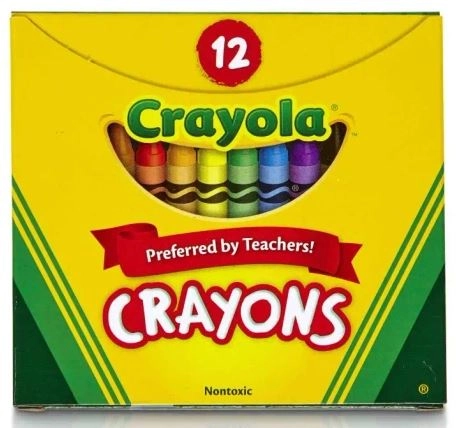 Crayola bezpečné voskovky se zářivými barvami - 12 ks