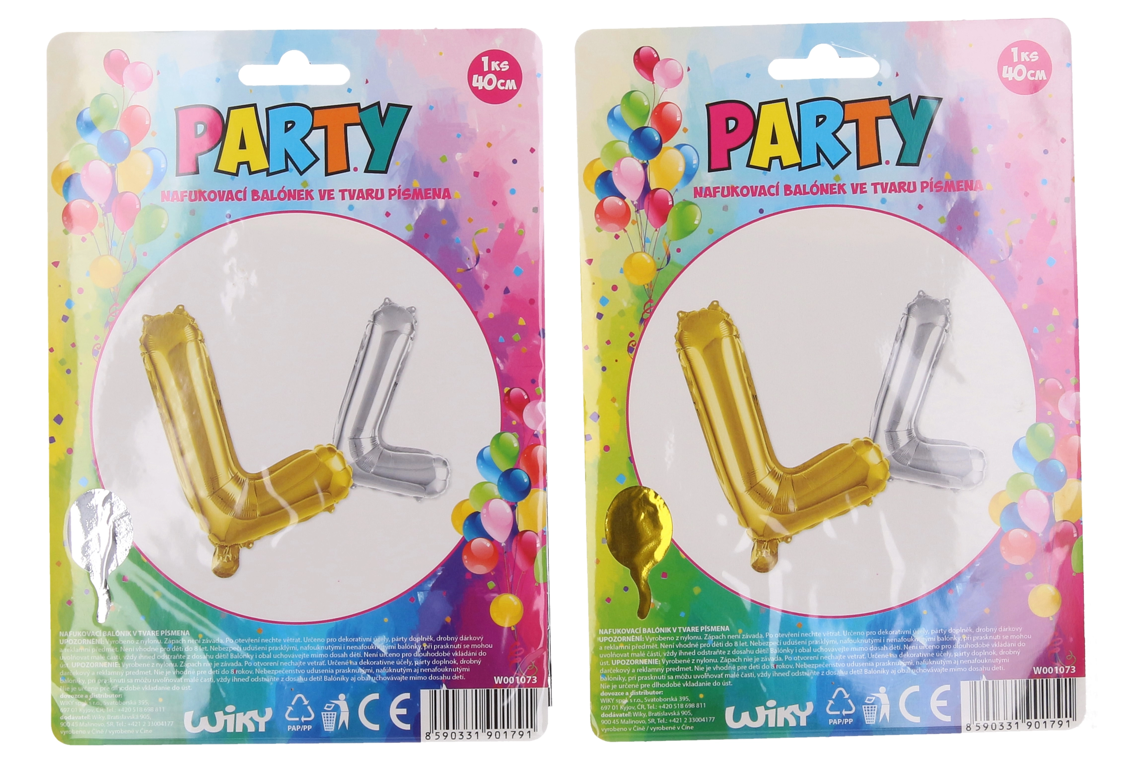Wiky Balónek nafukovací písmeno L