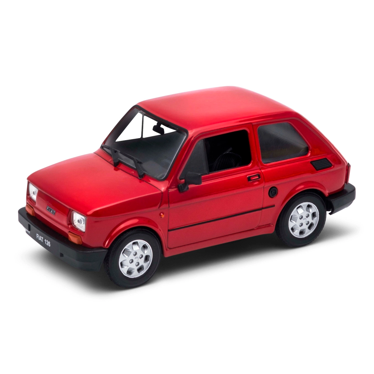 Levně Kovový model WELLY Fiat 126p Maluch 1:24 s otevíratelnými dveřmi