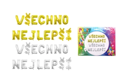 Wiky Balónek nafukovací Všechno nejlepší