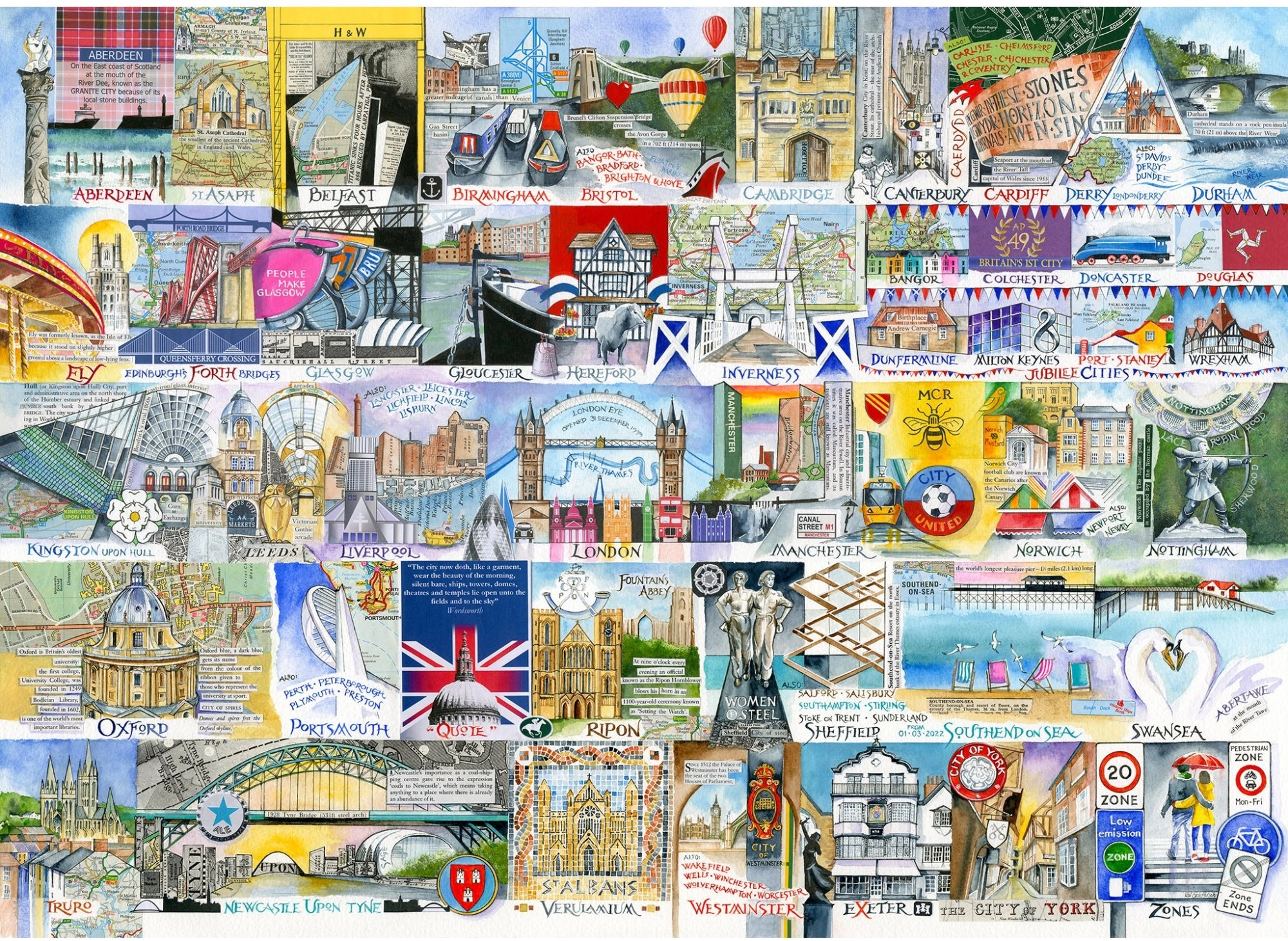 Puzzle Jasná světla velkoměst 1000 dílků GIBSONS