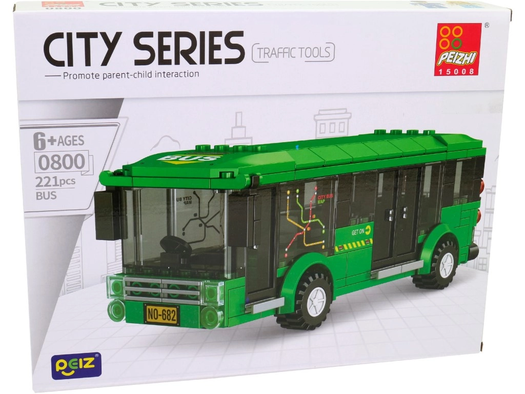 Malý mechanik – autobus stavebnice (221 dílků)