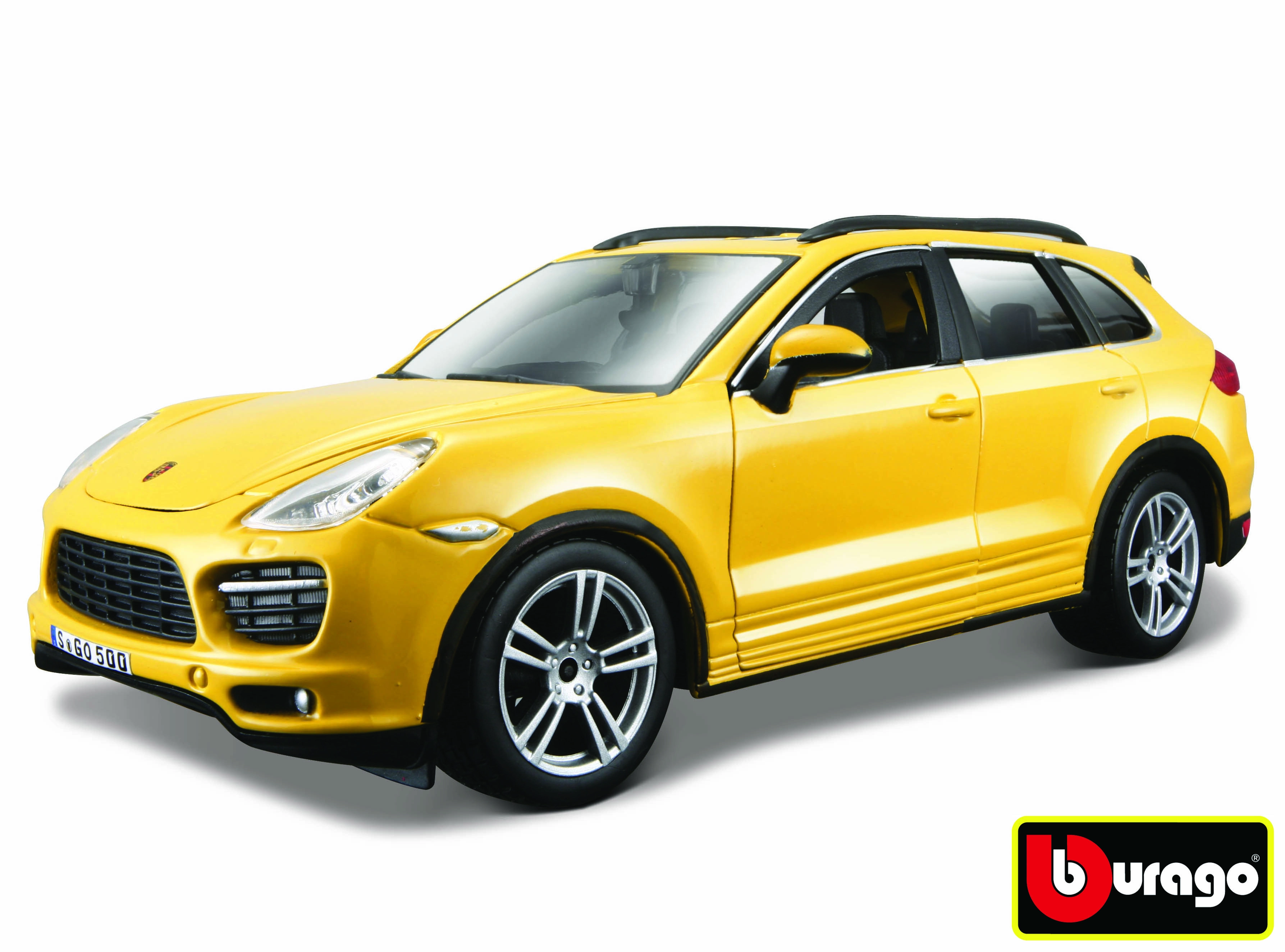 Levně Bburago Plus Porsche Cayenne Turbo žlutá 1:24