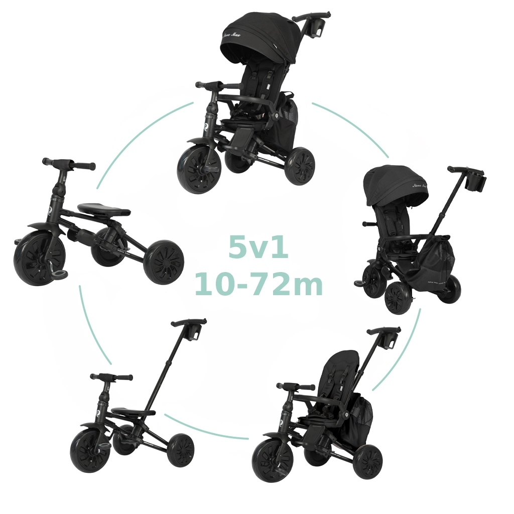 Qplay Nova Max 5v1 tříkolka Black