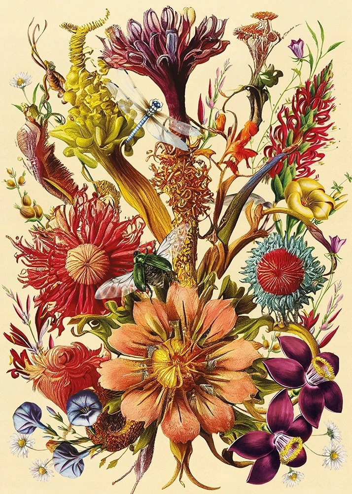 Puzzle Květiny Pohádková Kytice 1000 Dílů