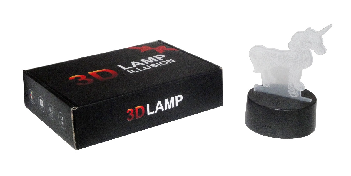 Noční lampička jednorožec s akumulátorem