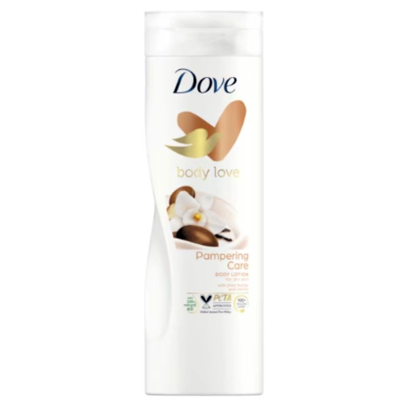 Dove Purely Pampering Shea Butter vyživující tělové mléko bambucké máslo a vanilka 400 ml